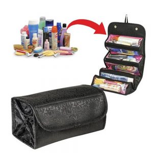 Make Up Cosmetic Bag Case Women Makeup Bag Hanging Toiletries Travel Kit Jewelry Organizer Fold Cosmetic Case professional #YL5