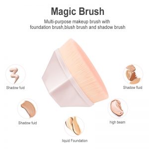 High Density Seamless Foundation Brush BB CC Cream Makeup Brushes Loose Powder No Trace Foundation Brush Makeup Tool Black Pink