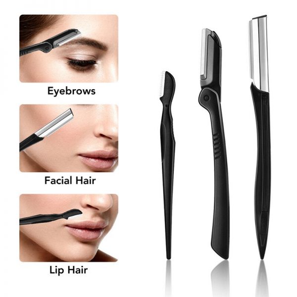 12 Pcs/Set Eyebrow Trimmer Eyebrow Razor Kit Professional Eyebrow Shaping Knife Scissors Comb For Women Makeup Accessories