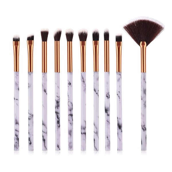 New Makeup Brushes Women's Fashion Brushes 10pc Texture Foundation Cosmetic Eyebrow Eyeshadow Brush Set Tools Beauty Accessories