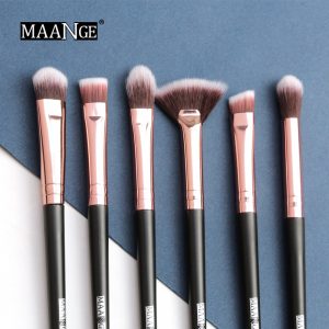 New Pro Makeup Brushes Set 6pcs Cosmetics Eye Shadow Blending Eyeliner Foundation Blending Blush Makeup Brushes for Makeup