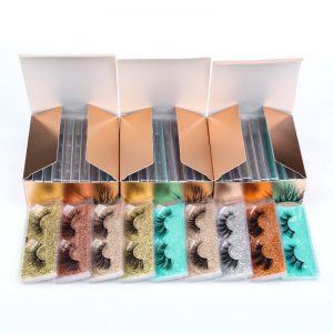 SHIDISHANGPIN Mink Lashes Wholesale Eyelashes Mink faux cils False Eyelashes Packaging Box Bulk Eye Lashes Cases for Beauty